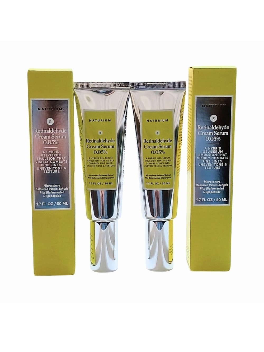 Naturium Retinaldehyde Cream Serum 0.05% 50mL Lot of 2 NIB